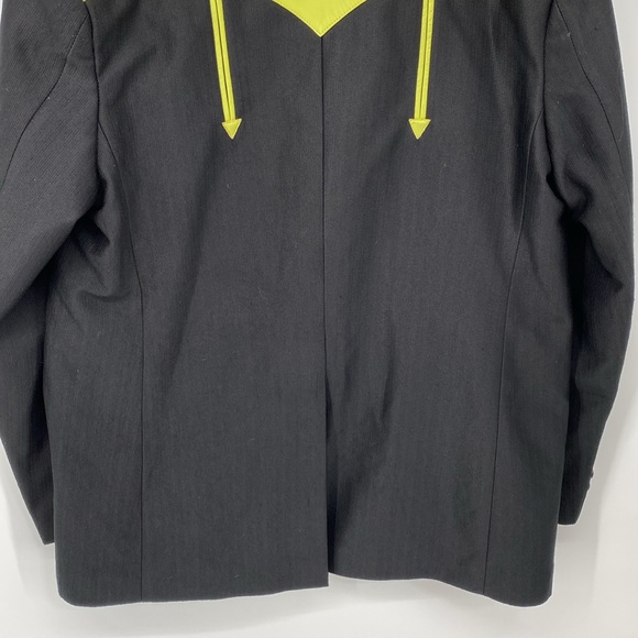 Vintage Sergio Vadducci Western Jacket Blazer Cowboy Rockabilly XL Black Grn - Picture 9 of 14